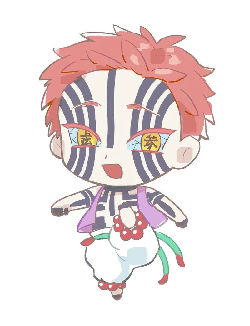 Sở hữu ngay cute akaza chibi để làm ảnh bìa Facebook cực chất