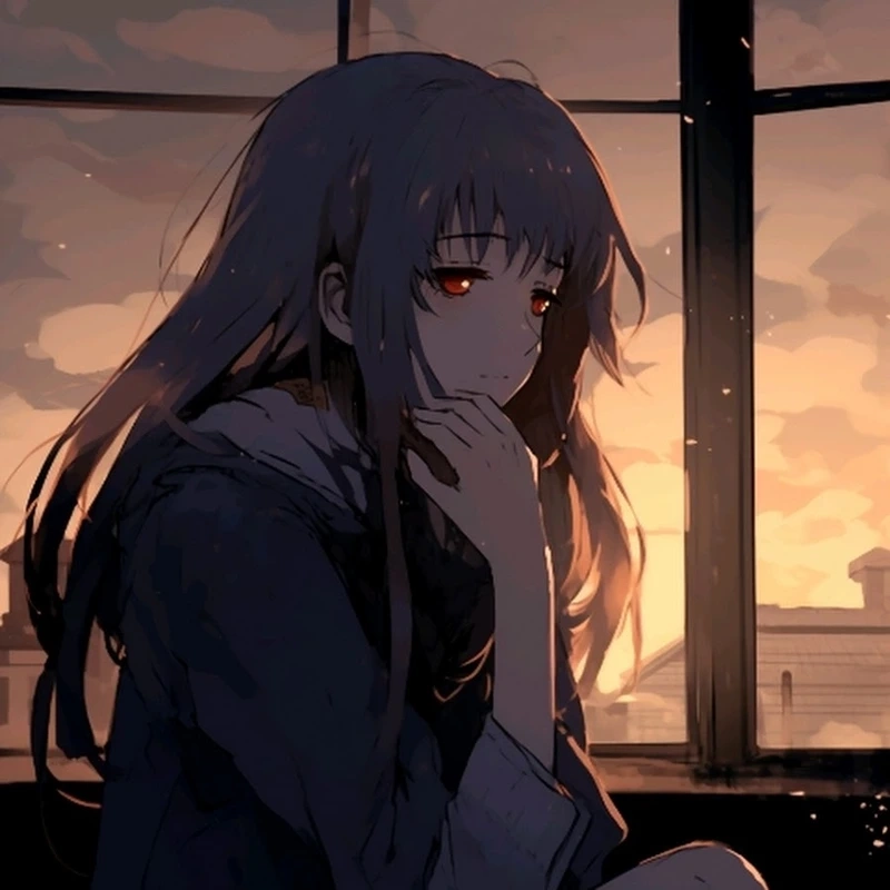 Ngắm nhìn hình ảnh anime buồn cô đơn chạm đến trái tim