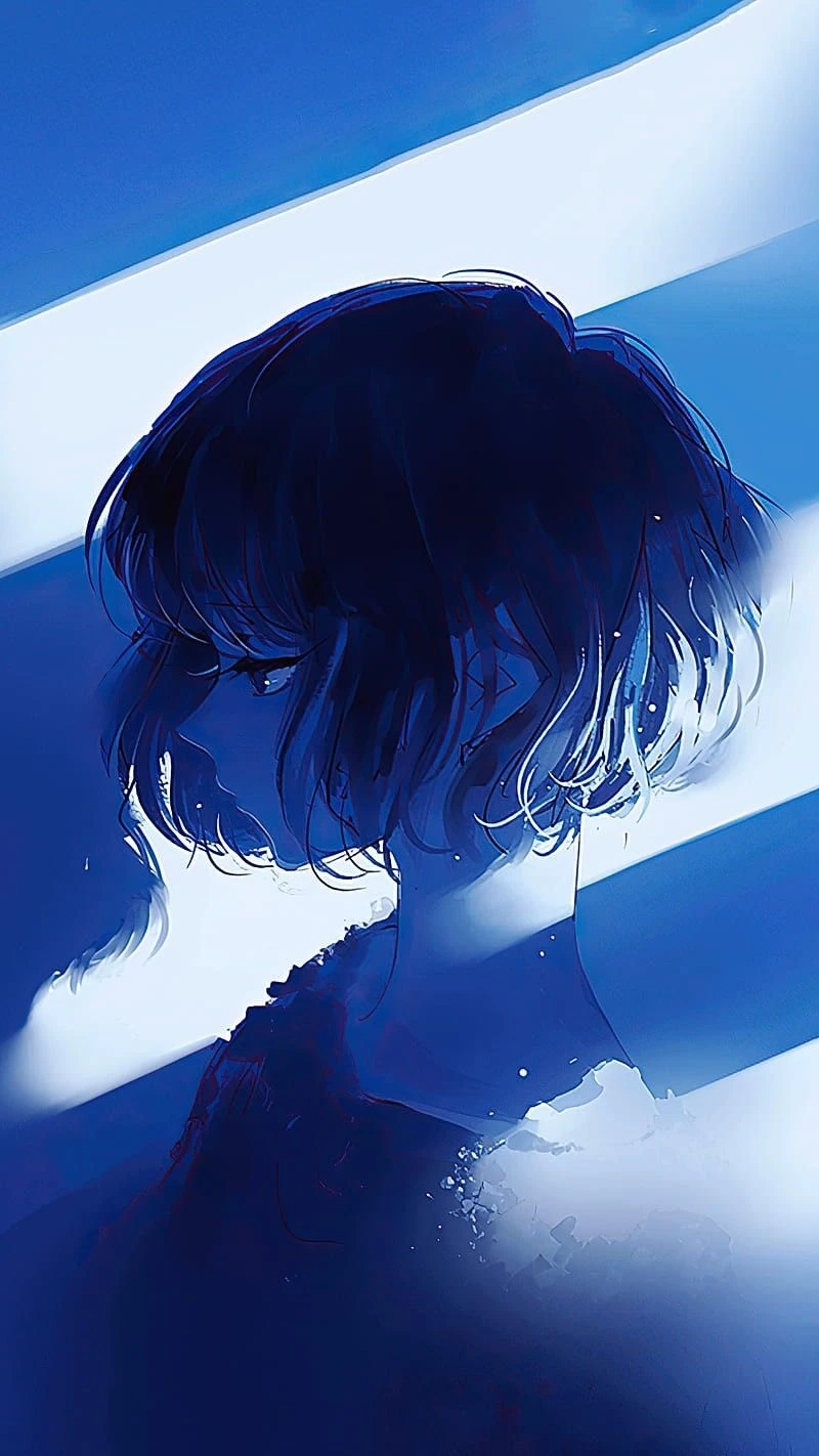 Lắng nghe tâm trạng qua hình ảnh cô gái buồn cô đơn anime