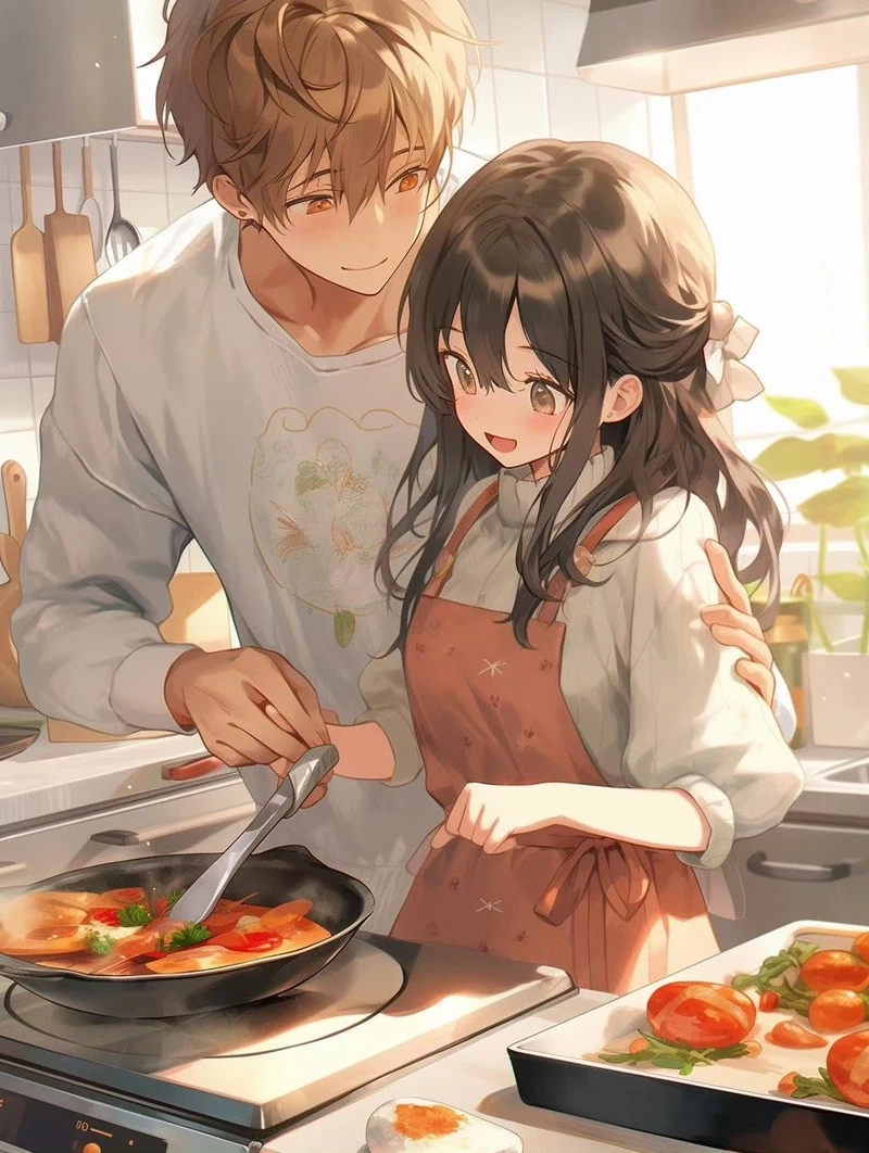 Ngắm nhìn hình ảnh cặp đôi yêu nhau anime đầy cảm xúc