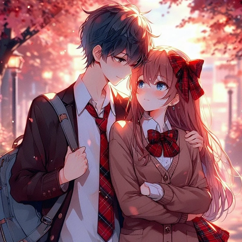 Tìm ngay hình ảnh cặp đôi yêu nhau chất anime cực ngầu