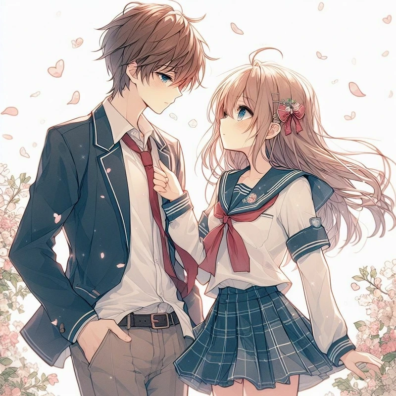 Ngắm nhìn ảnh anime cặp đôi lãng mạn khiến tim rung động