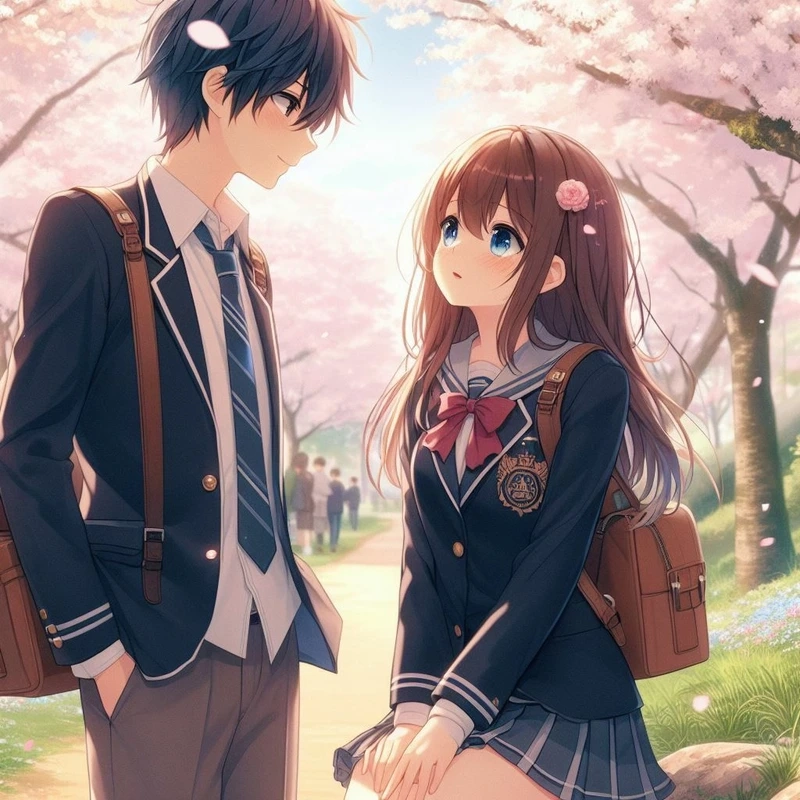 Ngắm bộ sưu tập ảnh cặp đôi yêu nhau anime cute cực đáng yêu