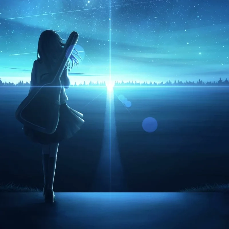 Lặng nhìn thế giới qua hình ảnh buồn cô đơn anime