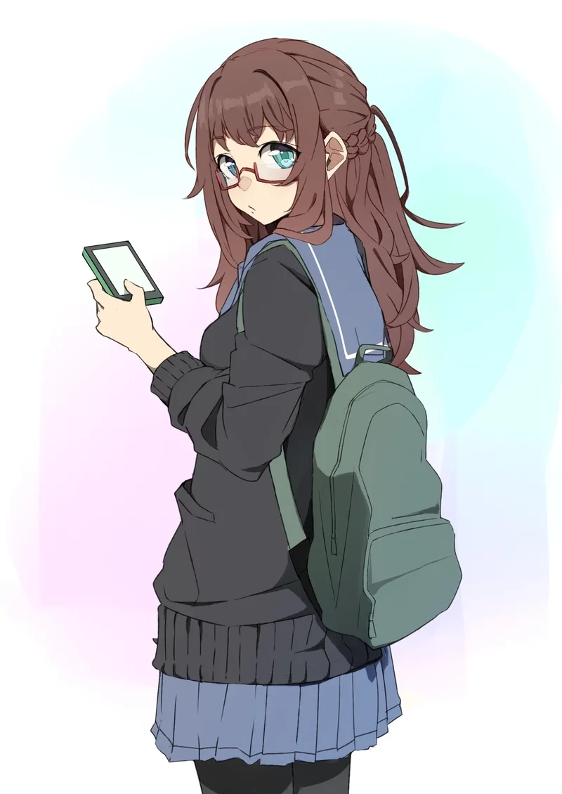 Sưu tầm cute ảnh anime học sinh nữ đẹp cực xinh