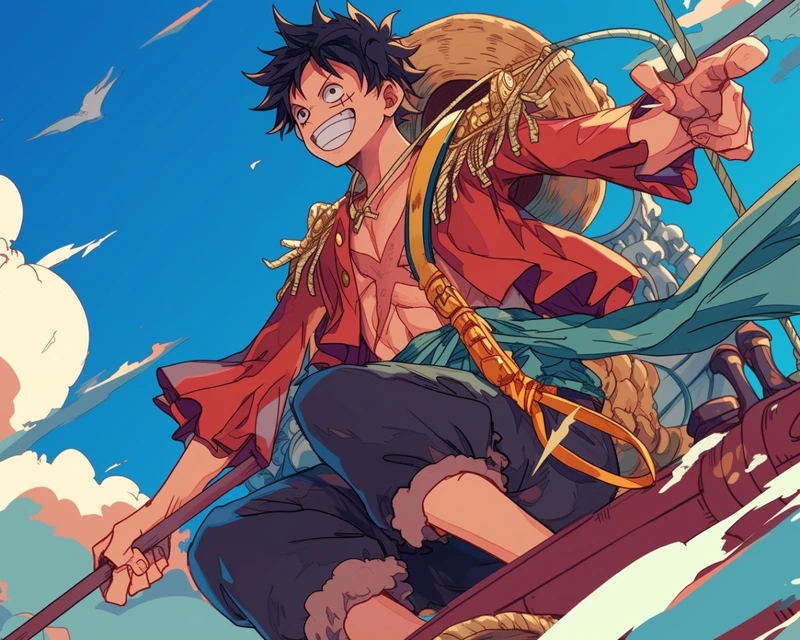 Cực ngầu với ảnh anime luffy ngầu đầy khí chất