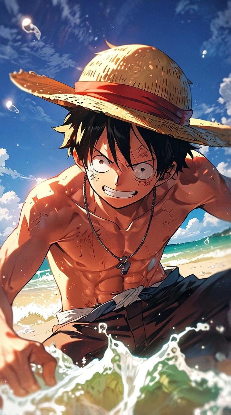 Khám phá thế giới với ảnh anime one luffy sống động