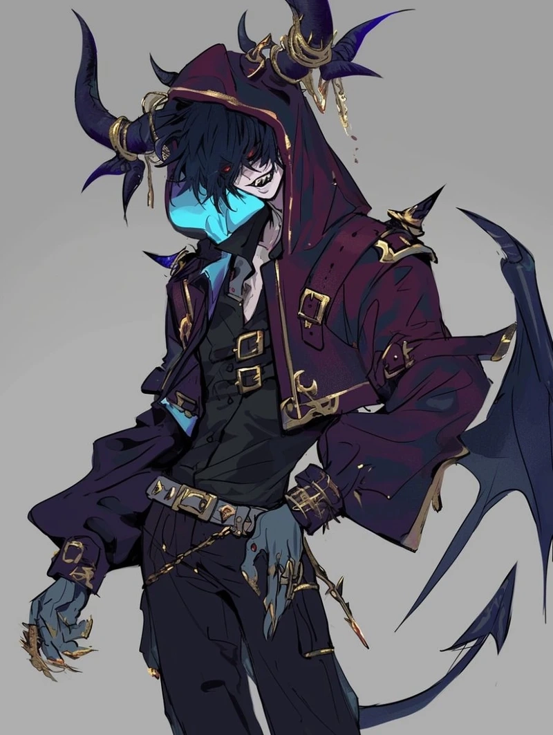 Tải ngay ảnh anime nam lạnh lùng ác quỷ phong cách mạnh mẽ