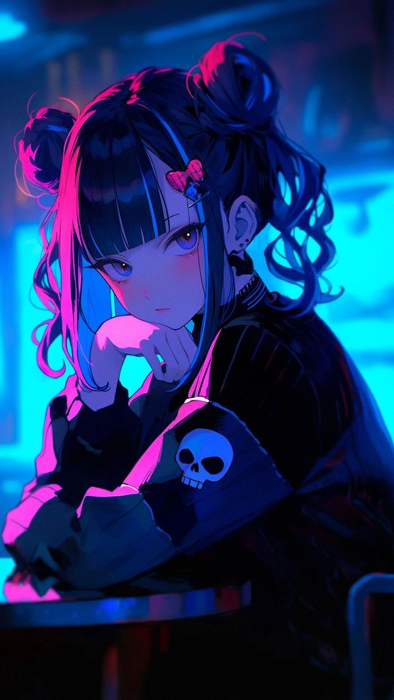 Đầy cuốn hút với hình ảnh anime ngầu cute nữ