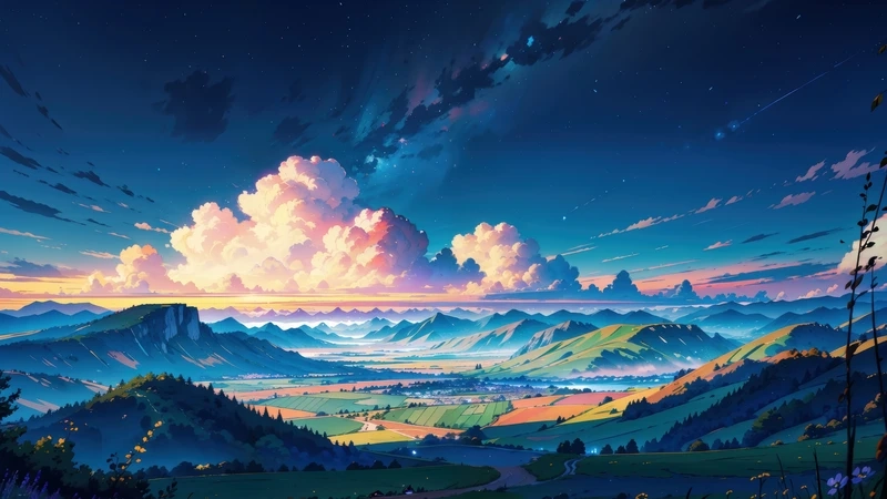 Khám phá ảnh phong cảnh anime 4k cực sắc nét