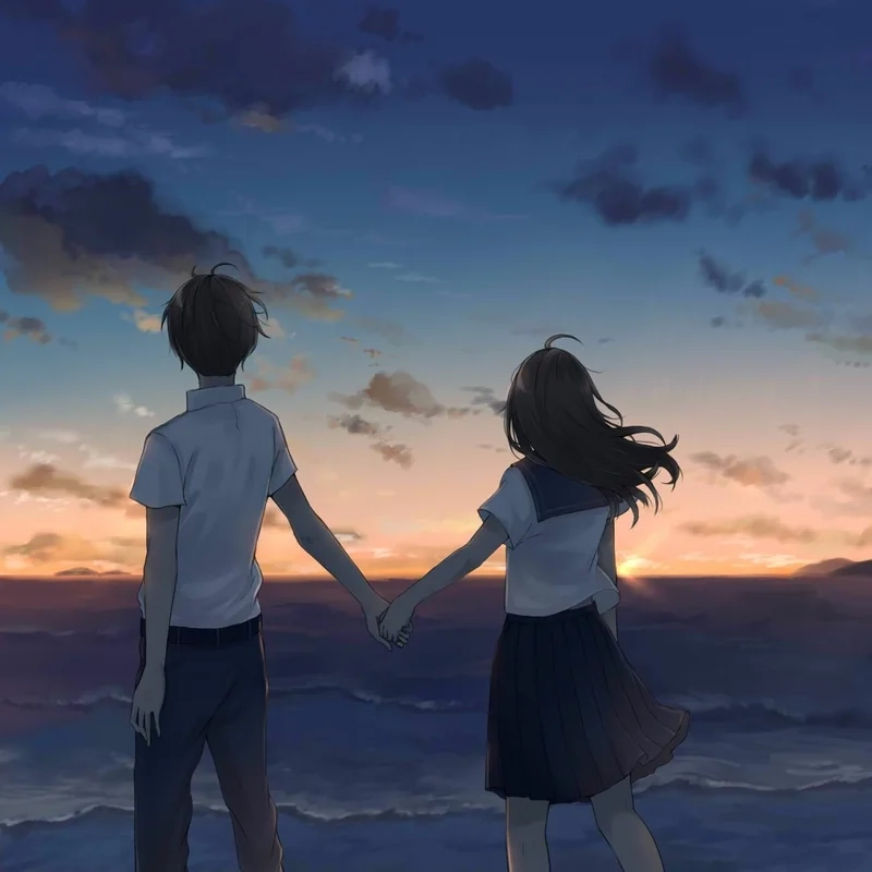 Lãng mạn mọi lúc với ảnh đôi tình yêu anime