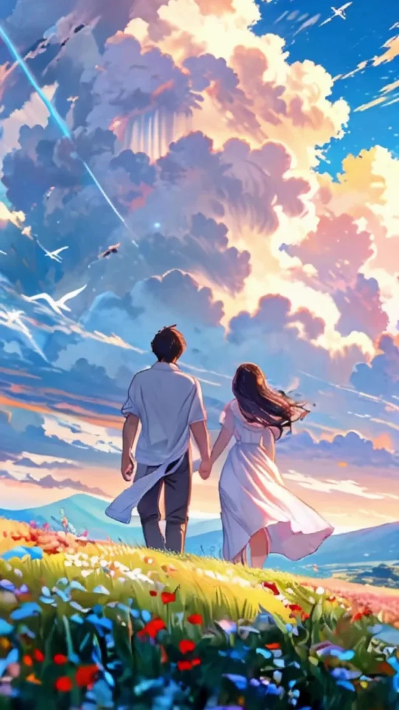 Thể hiện tình cảm qua hình ảnh tình yêu anime