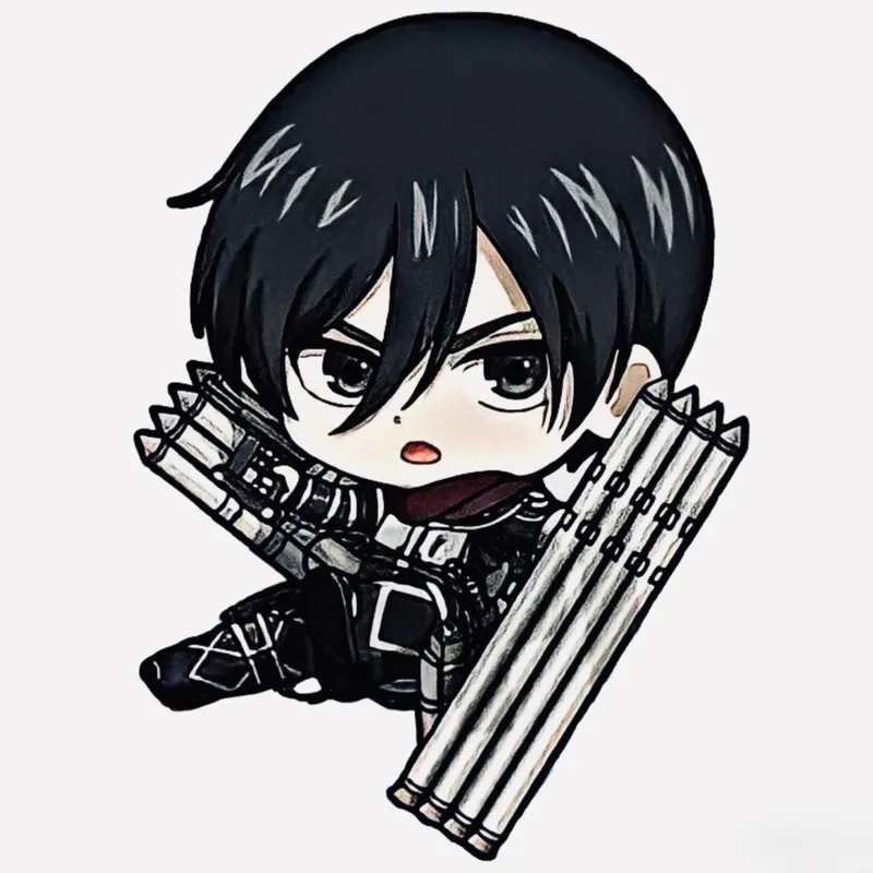Bộ sưu tập sticker attack on titan sticker siêu đáng yêu