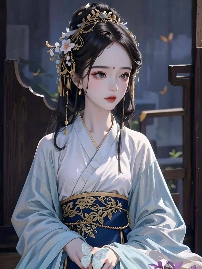 Chọn avatar công chúa tóc dài lộng lẫy sang trọng