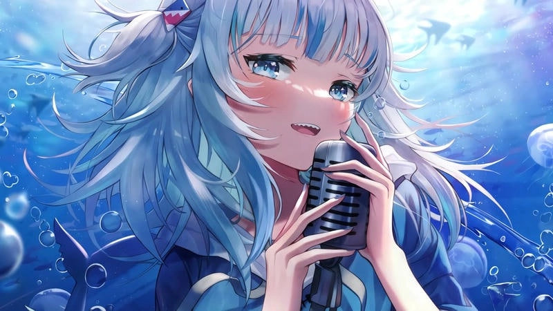 Thể hiện cá tính đáng yêu qua avatar chibi nữ cute màu tím cực xinh xắn