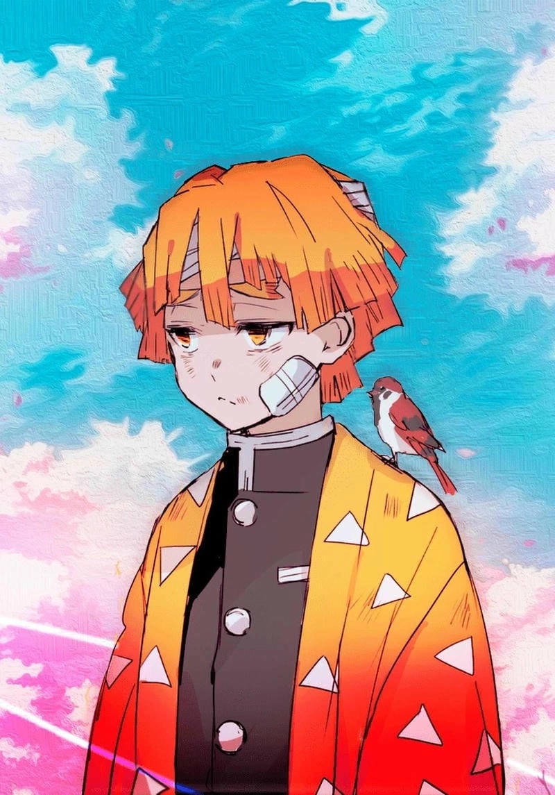 Cảm nhận cảm xúc với hình zenitsu khóc