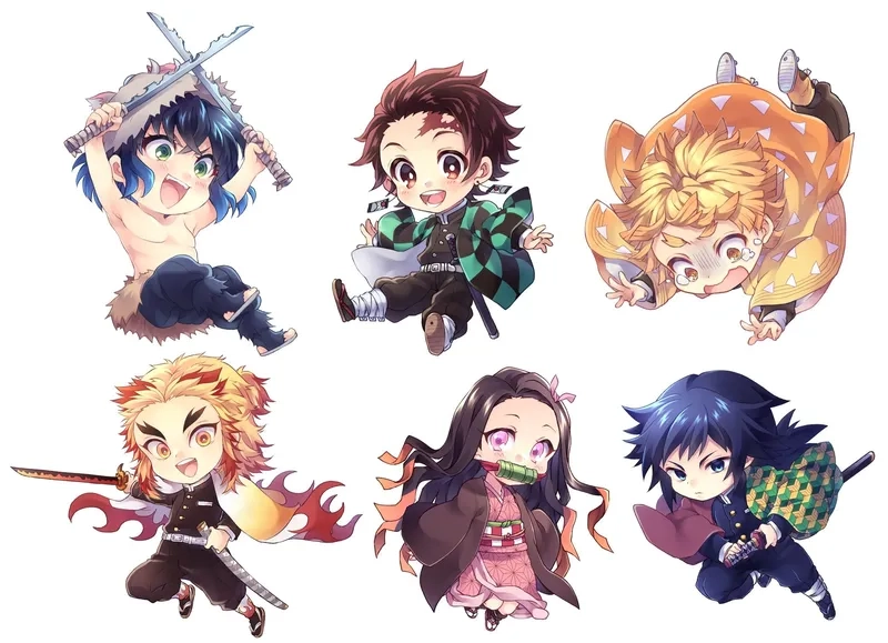 Tải ngay demon slayer chibi wallpaper cực chất cho điện thoại