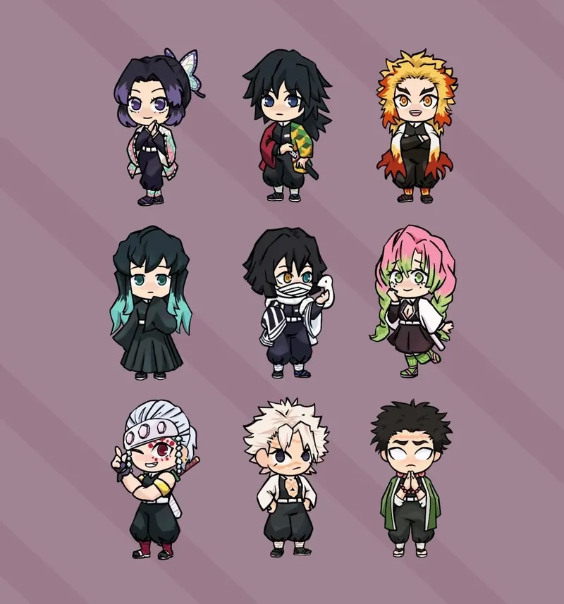 Treo ngay chiếc demon slayer keychain đáng yêu trong balo