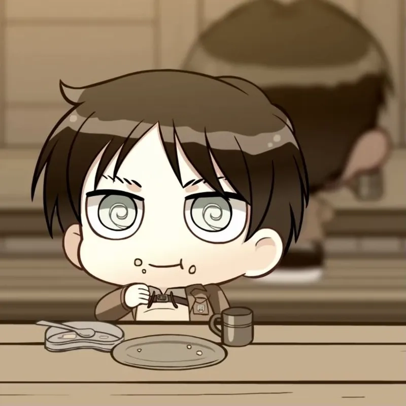 Sưu tầm ngay eren chibi phiên bản siêu đáng yêu cho fan Attack on Titan