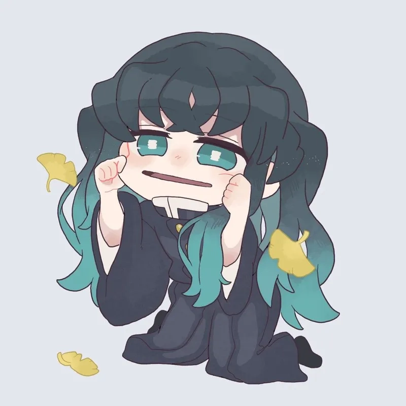 Trang trí góc học tập với demon slayer chibi cực ngầu