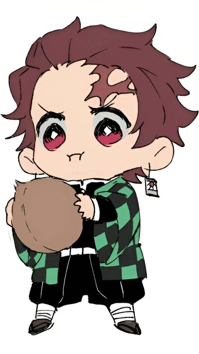 Hình ảnh demon slayer chibi đáng yêu cho bộ sưu tập anime