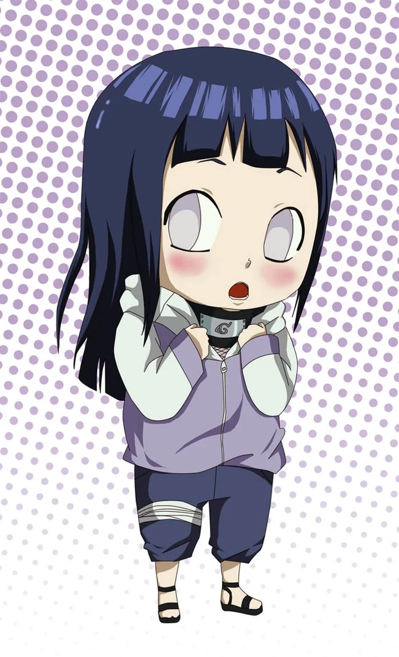 Bộ hình hinata hyuga chibi cute dễ thương nhất