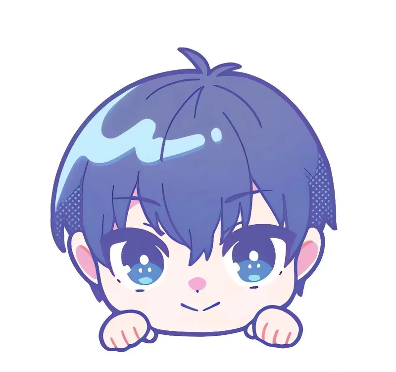 Fanart isagi chibi dễ thương làm hình nền cực đẹp