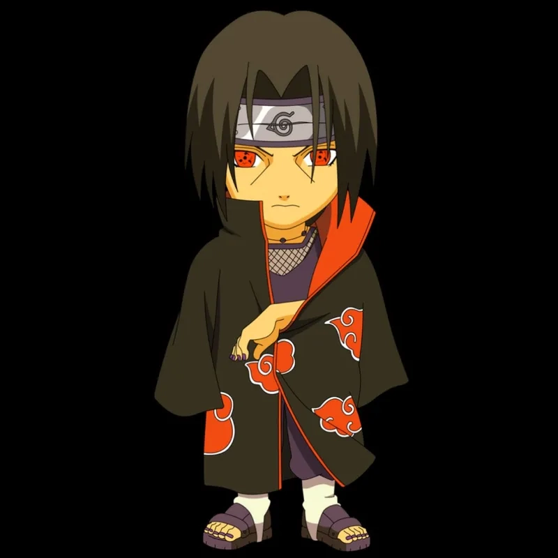 Hình ảnh itachi akatsuki chibi chuẩn phong cách cho fan Naruto chân chính