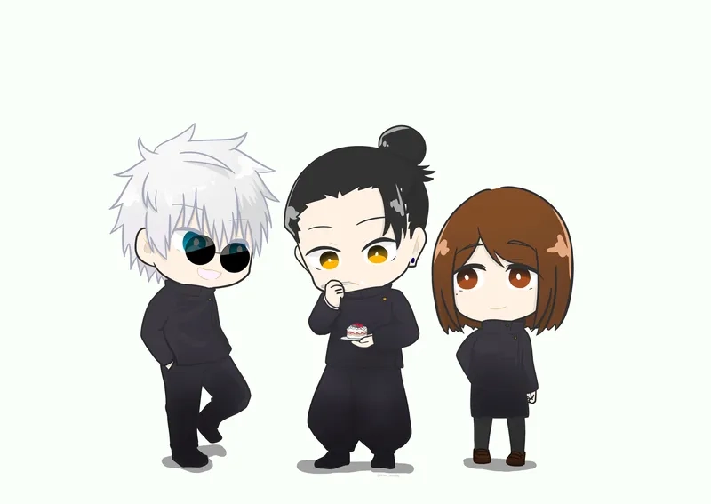 Bộ sưu tập hiếm từ chibi masters jujutsu kaisen cực hot