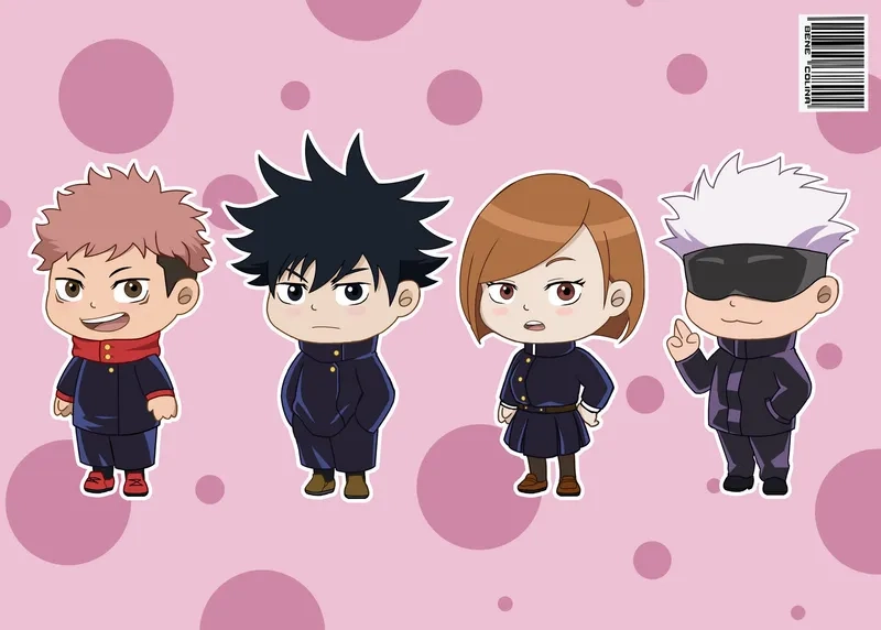 Tải miễn phí jujutsu kaisen gojo chibi png cực đẹp