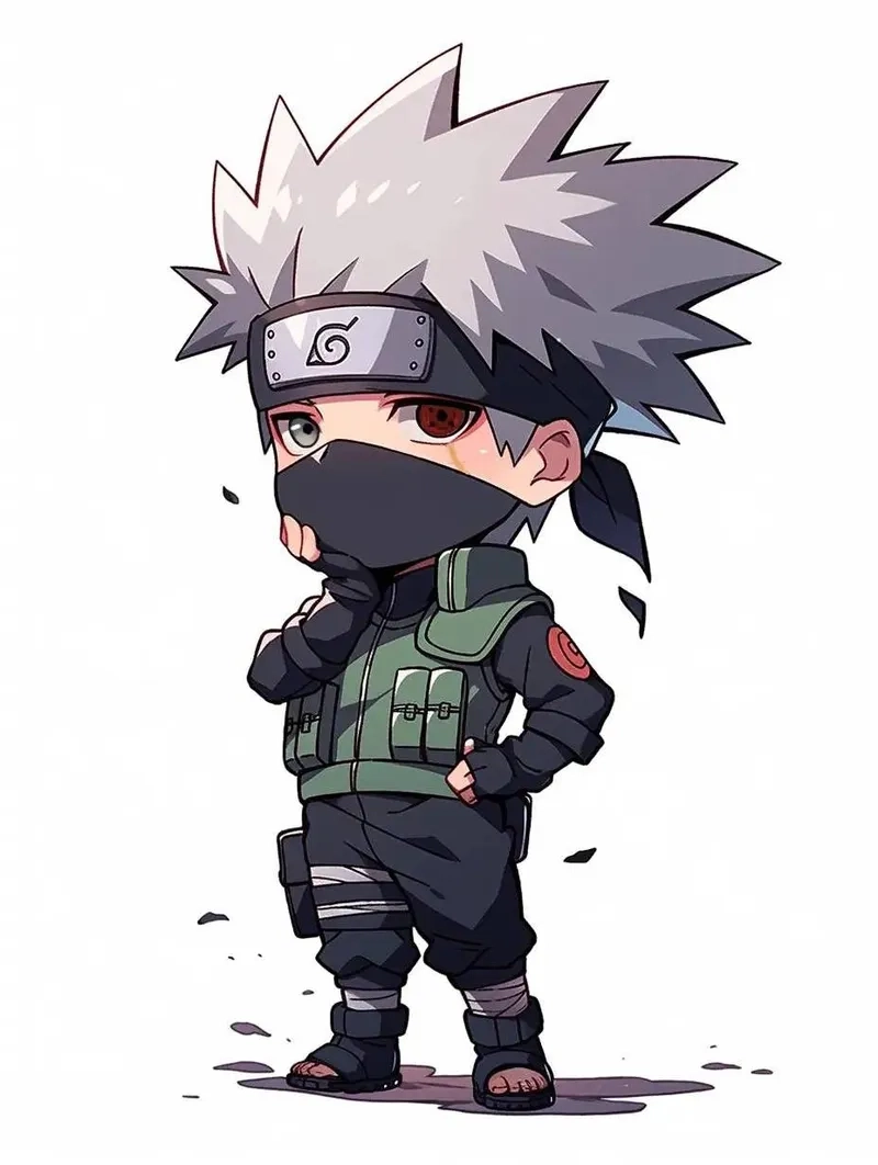 Thưởng thức vẻ đáng yêu của kakashi hatake chibi phiên bản mini