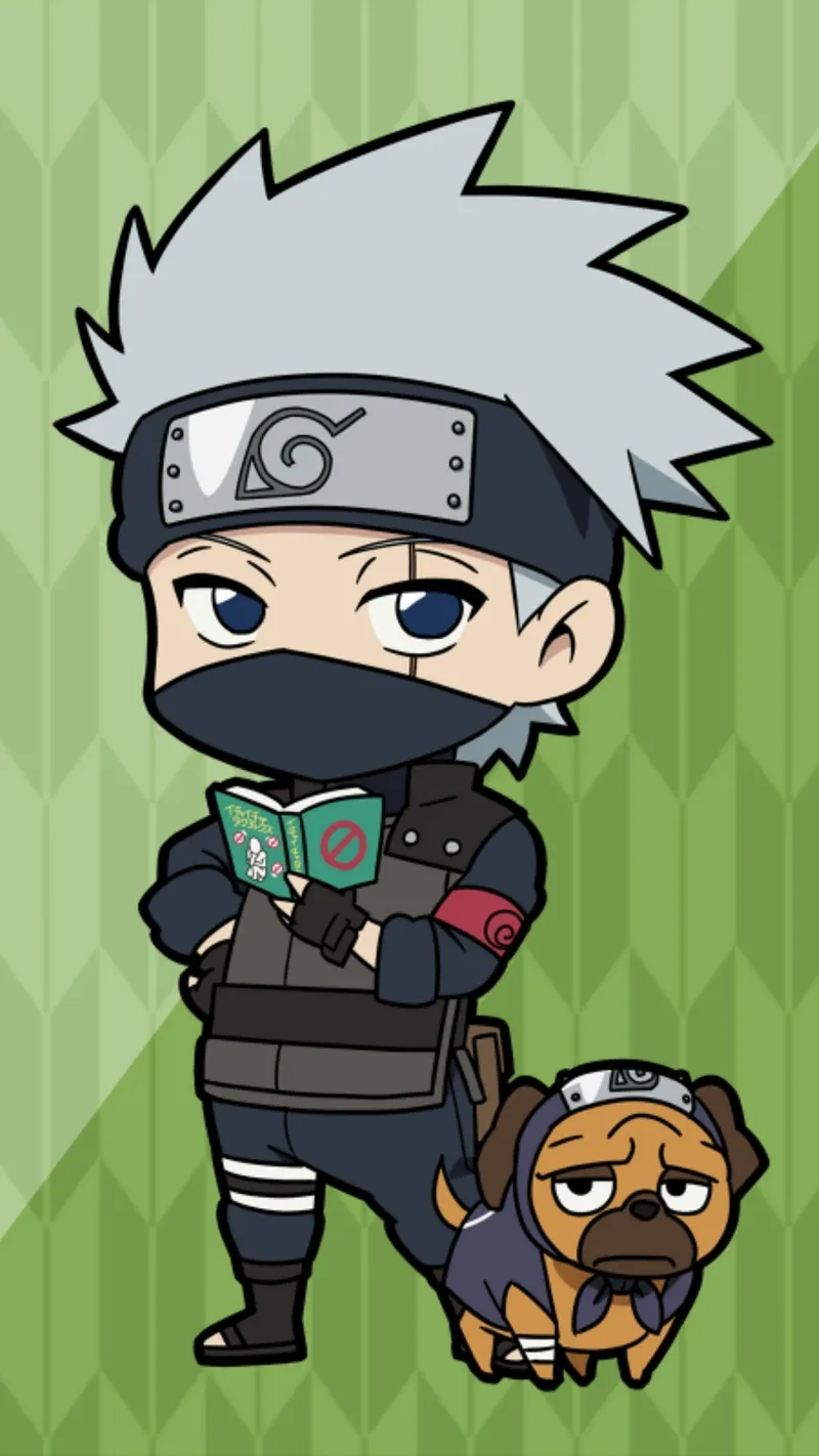 Hình siêu đáng yêu cute chibi kakashi cho fan Naruto