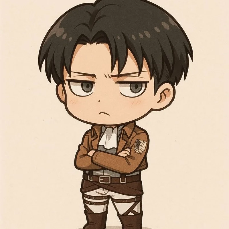 Khám phá ngay levi chibi siêu ngầu cho fan Attack On Titan