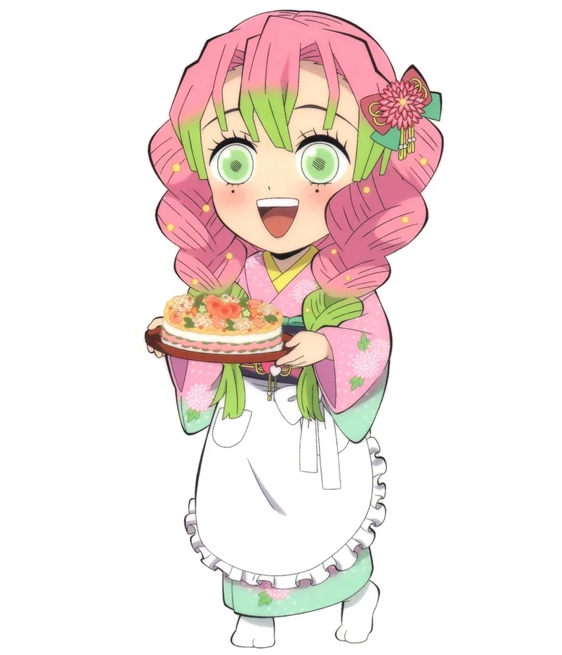 Hình ảnh mitsuri chibi cute khiến fan tan chảy