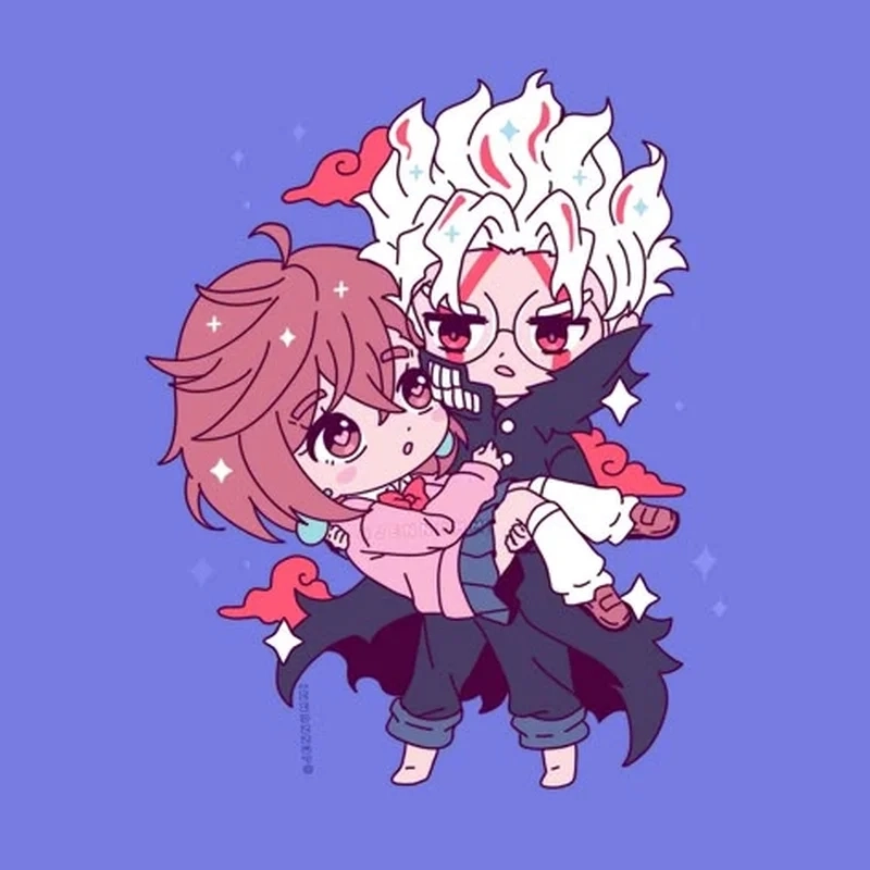 Tải ngay hình okarun chibi độc đáo cho fan Dandadan