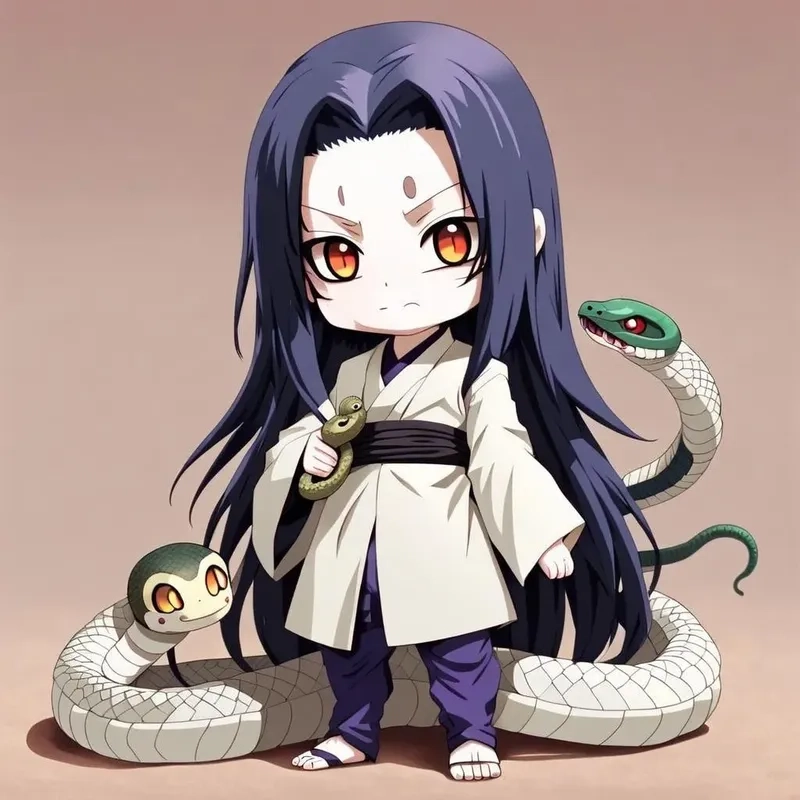 Fan không thể bỏ qua cute orochimaru chibi cực kỳ dễ mến
