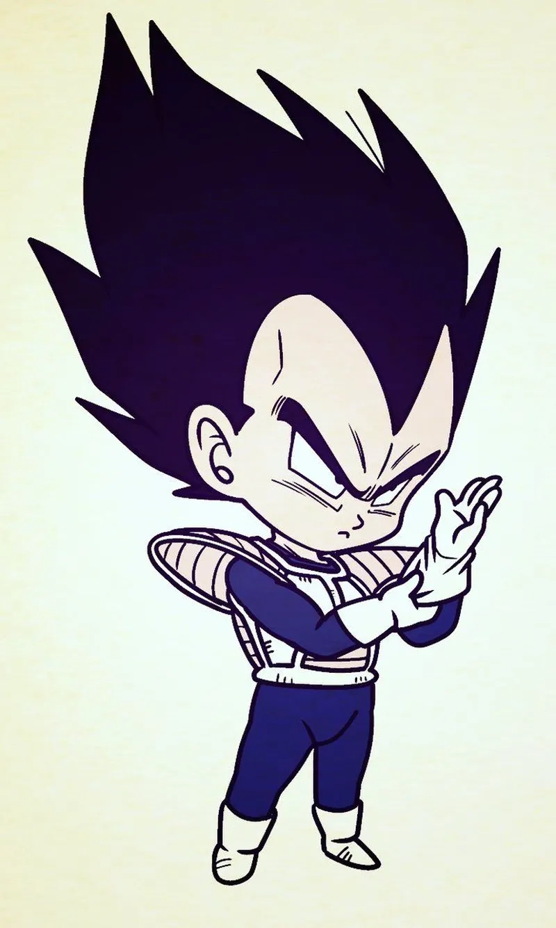 Tải ngay chibi vegeta png cực chất cho fan Dragon Ball