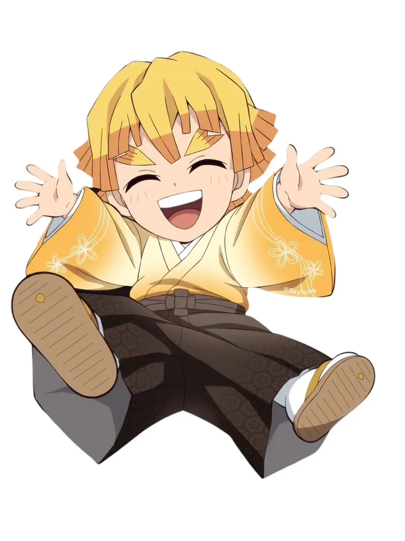 Tải ngay hình zenitsu chibi cute dễ thương khiến tim tan chảy