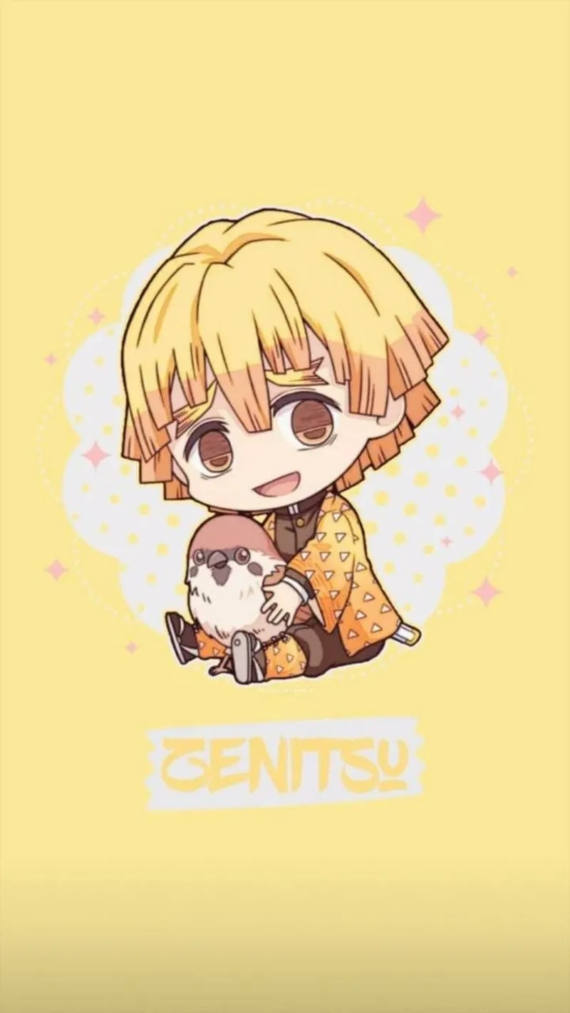 Bộ ảnh anime chibi zenitsu phong cách Nhật Bản cực độc đáo