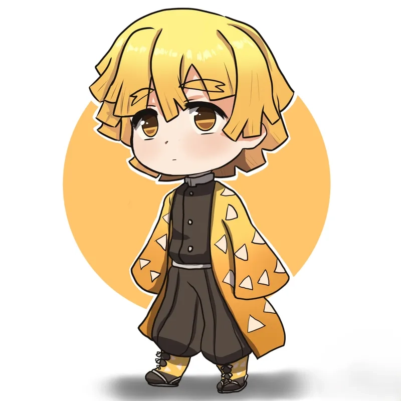 Cùng chiêm ngưỡng demon slayer chibi zenitsu cực dễ thương