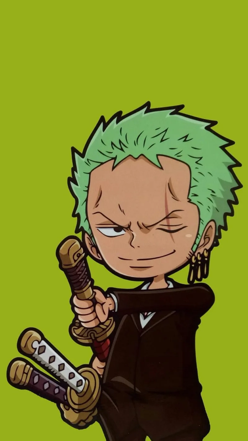 Bộ siêu tập độc lạ với hình zoro chibi đẹp mê ly