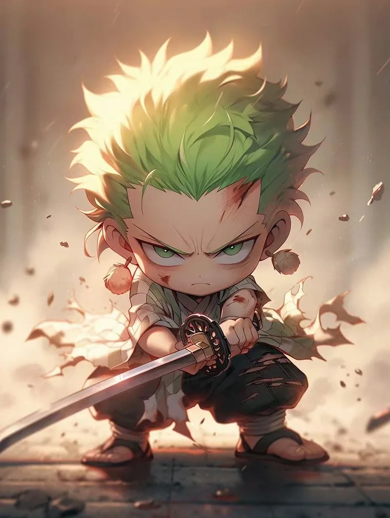 Fan không thể bỏ lỡ one piece chibi zoro dễ thương