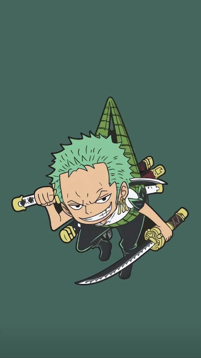 Tải ngay hình nền zoro chibi cực ngầu cho điện thoại
