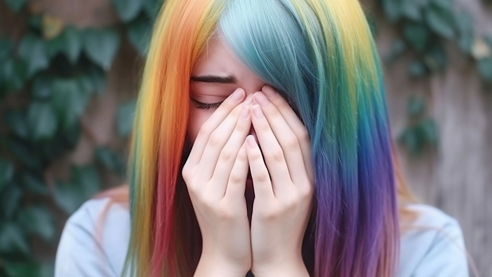 Ảnh cô gái ngồi buồn một mình trên chiếc xích đu