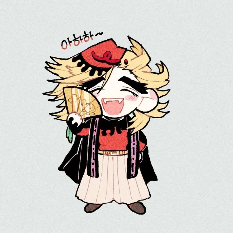 Tranh vẽ douma chibi manga chuẩn phong cách Nhật Bản