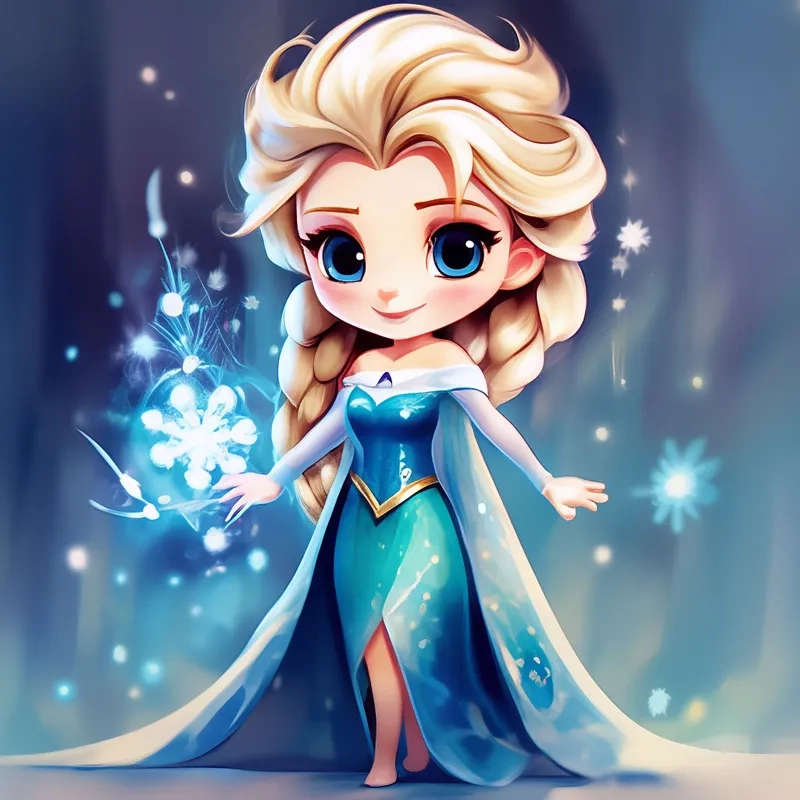 Tải ngay elsa chibi cute miễn phí chất lượng cao
