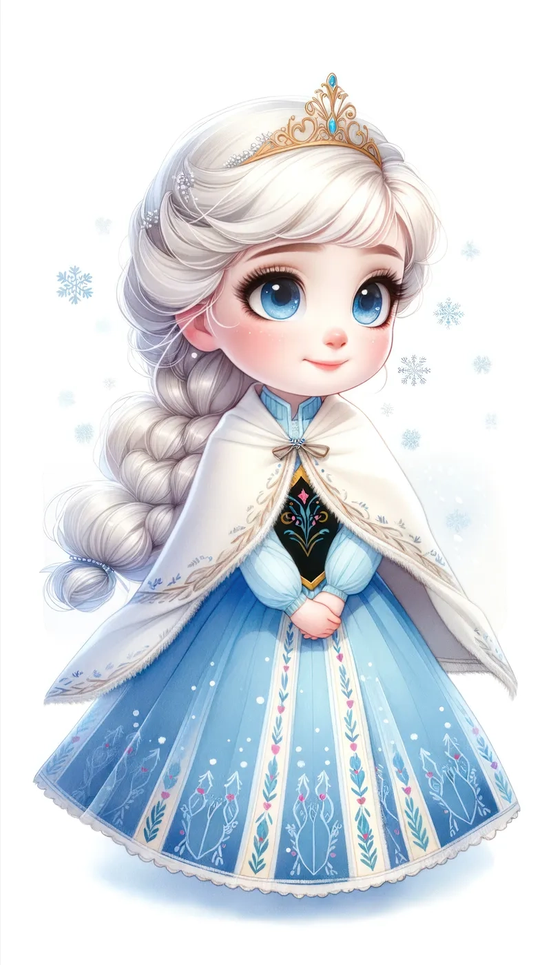 Cặp đôi huyền thoại anna elsa chibi đáng yêu hết nấc