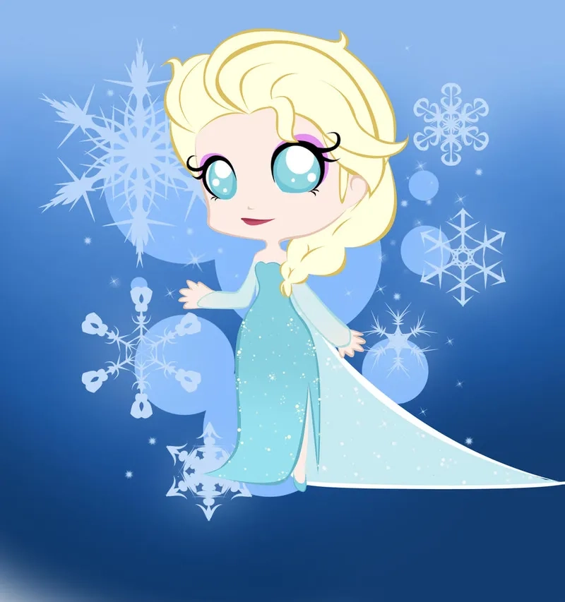 Kho hình ảnh elsa chibi siêu dễ thương cho fan Frozen