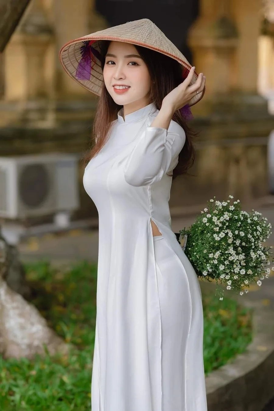 Ảnh gái mặc áo dài đẹp làm say đắm lòng người