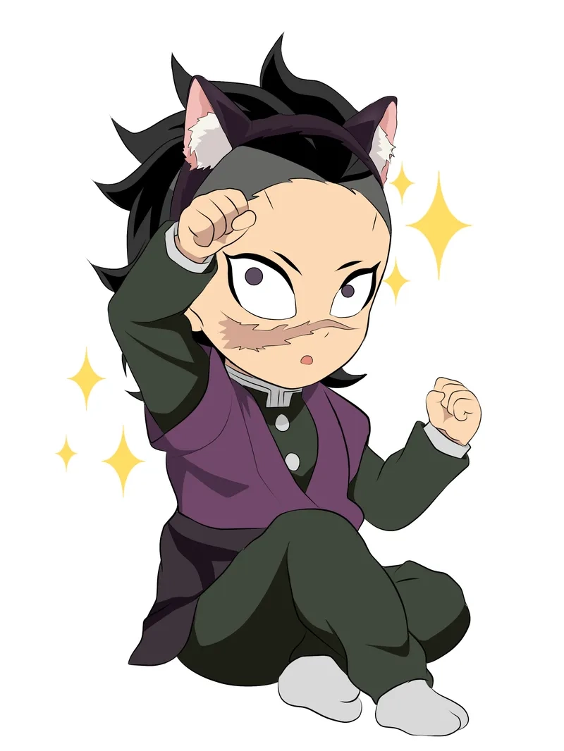 Hình vẽ genya chibi art dành cho fan anime